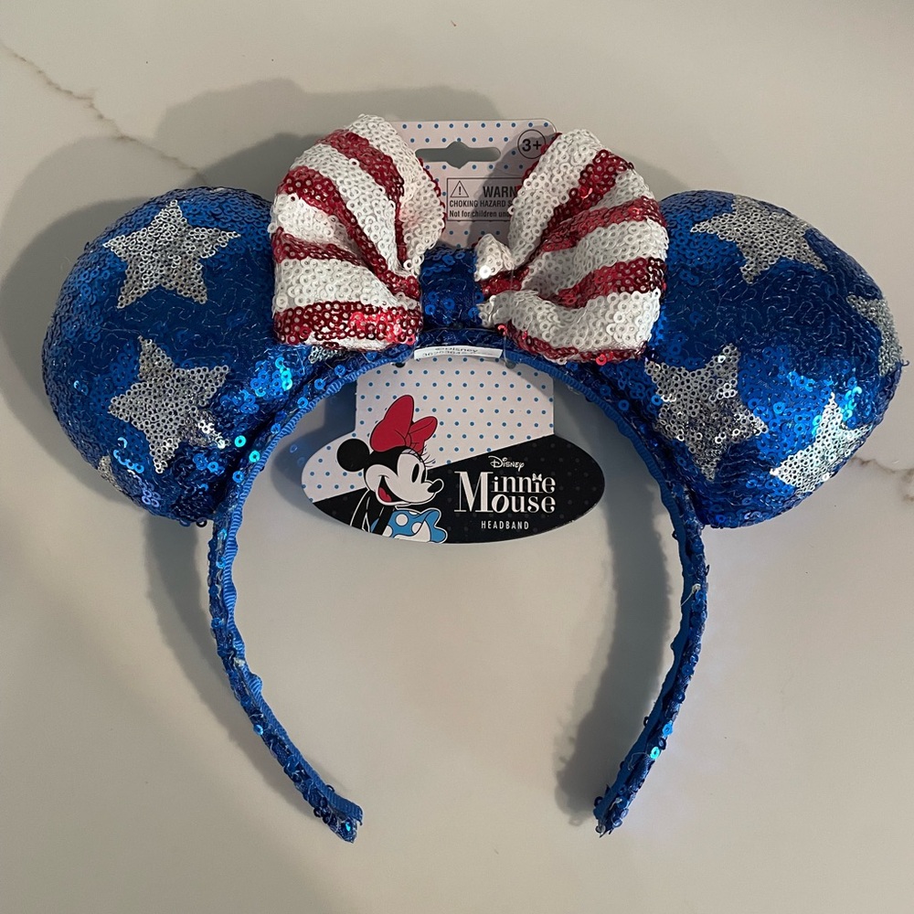 NWT Disney Minnie Mouse Ears - Americana